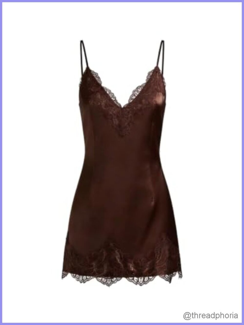 Satin Lace Cami Mini Dress Spaghetti Strap A-Line Lounge Night Out